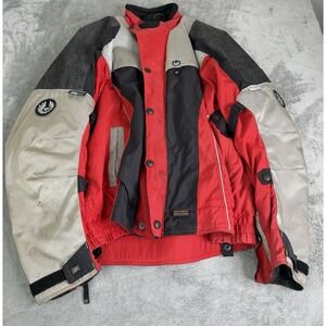 Belstaff England Motorcycle Jacket Men's Size 2XL Red Full Zip